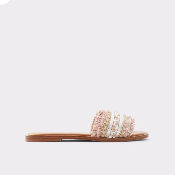 NIB Aldo Rockyy Women’s Flat Sandals Size 7 Light Pink - Picture 1 of 4
